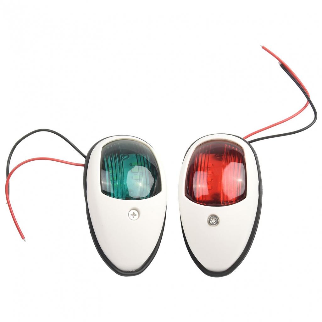 1 Çift Kırmızı & Yeşil 8 LED Seyir Işıkları Tekne Ponton için Denizcilik Pruva Işığı Lambası