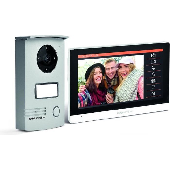 SCS SENTINEL VisioDoor 7+ Wired Video Intercom - 7 Touch Screen - Night Vision - 5 Year Warranty