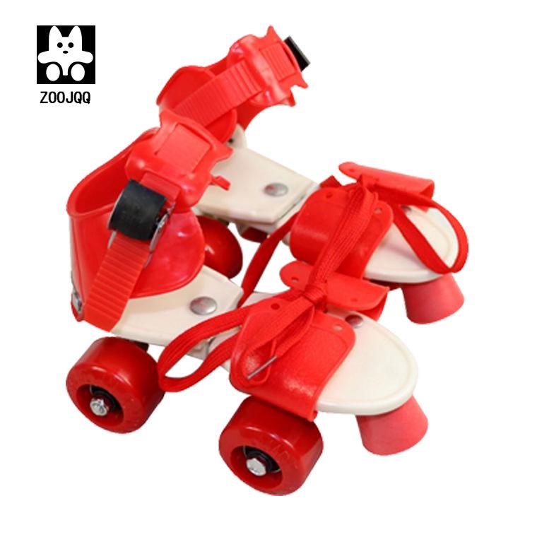 Children's Double-Row Four-Wheel Roller Skates with Protective Gear