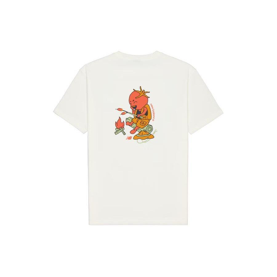 New Balance Graphic Print T-Shirt Asia Sizing White Men s AMT41363-CIC XL