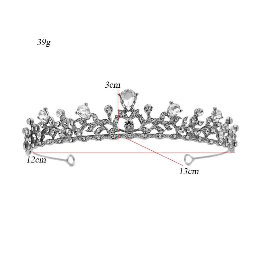 Alloy Bridal Crown Tiara Crystal Rhinestone Wedding Tiara New Party Hair Jewelry  Birthday