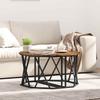 Coffee Table Smoked Oak 80 X 80 X 42 Cm