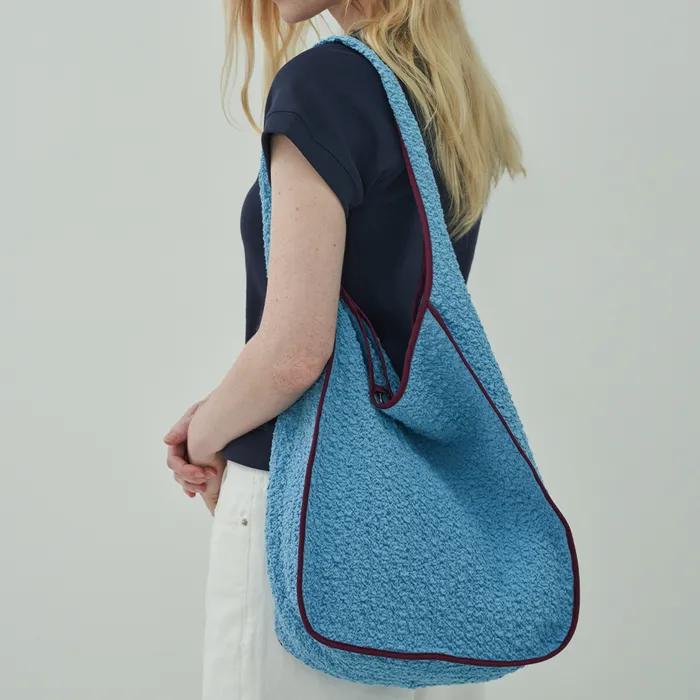 Embossed Eco Bag - Blue