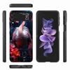 Flamingo Portrait Phone Case For Samsung Z Flip 6 7 5G Z Flip 5 Galaxy Z Flip 3 4 5G ZFlip Shockproof Hard Cover TPU PC Coque Ca