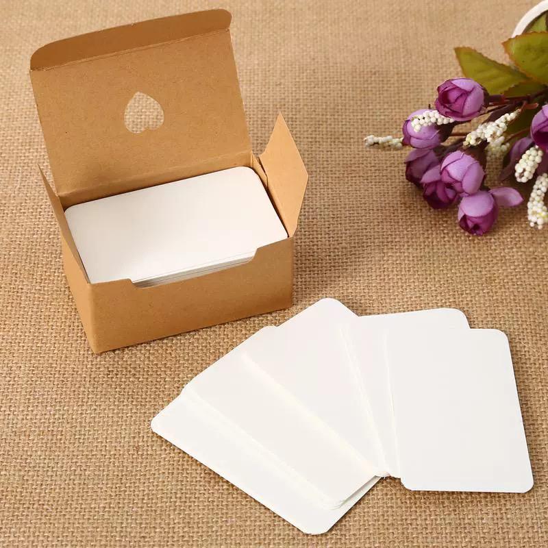 200 Sheets of Small Blank Flashcards for Messages & English Words