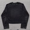 ZYLLO Trendy Gothic Dark Style Round Neck Long Sleeve T-shirt American Spring New Men's and Women's Same Fashion Pullover Top Y2K Style