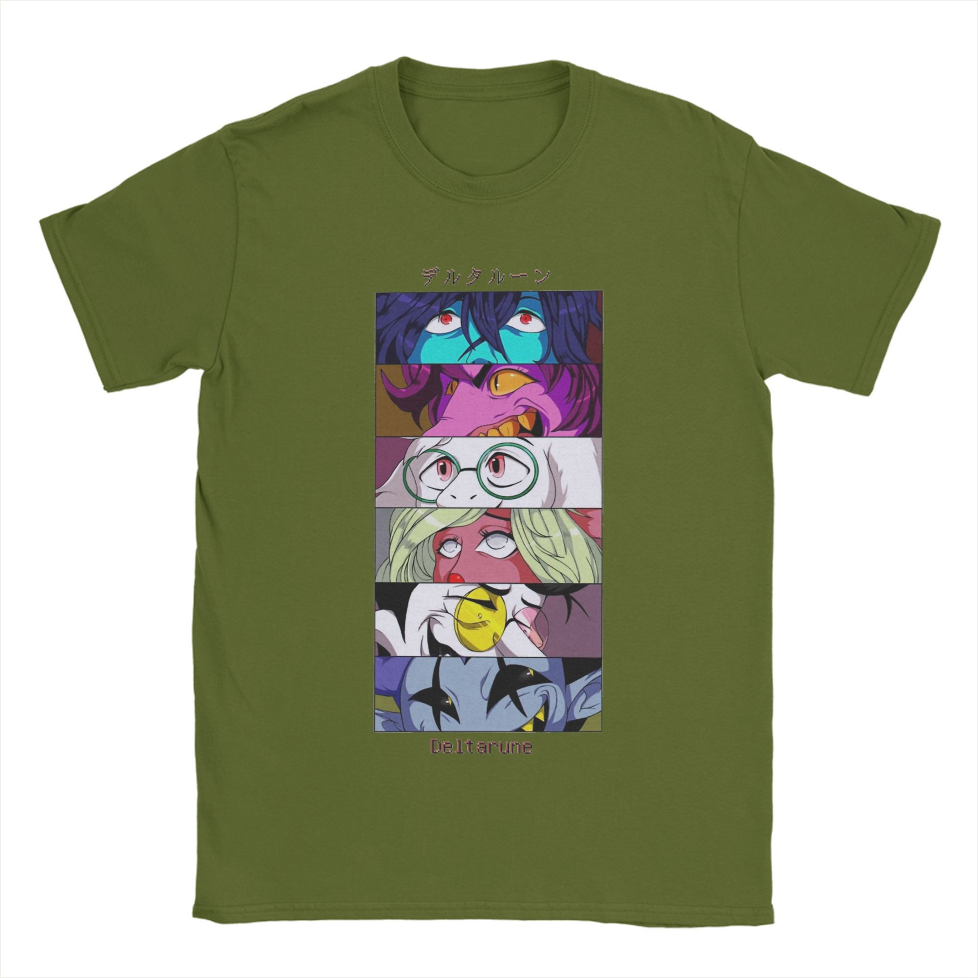 

Men Women Fashion Eyes of Deltarune T Shirt Tee 100% Cotton Kris Dreemurr T-shirts Clothes 4XL