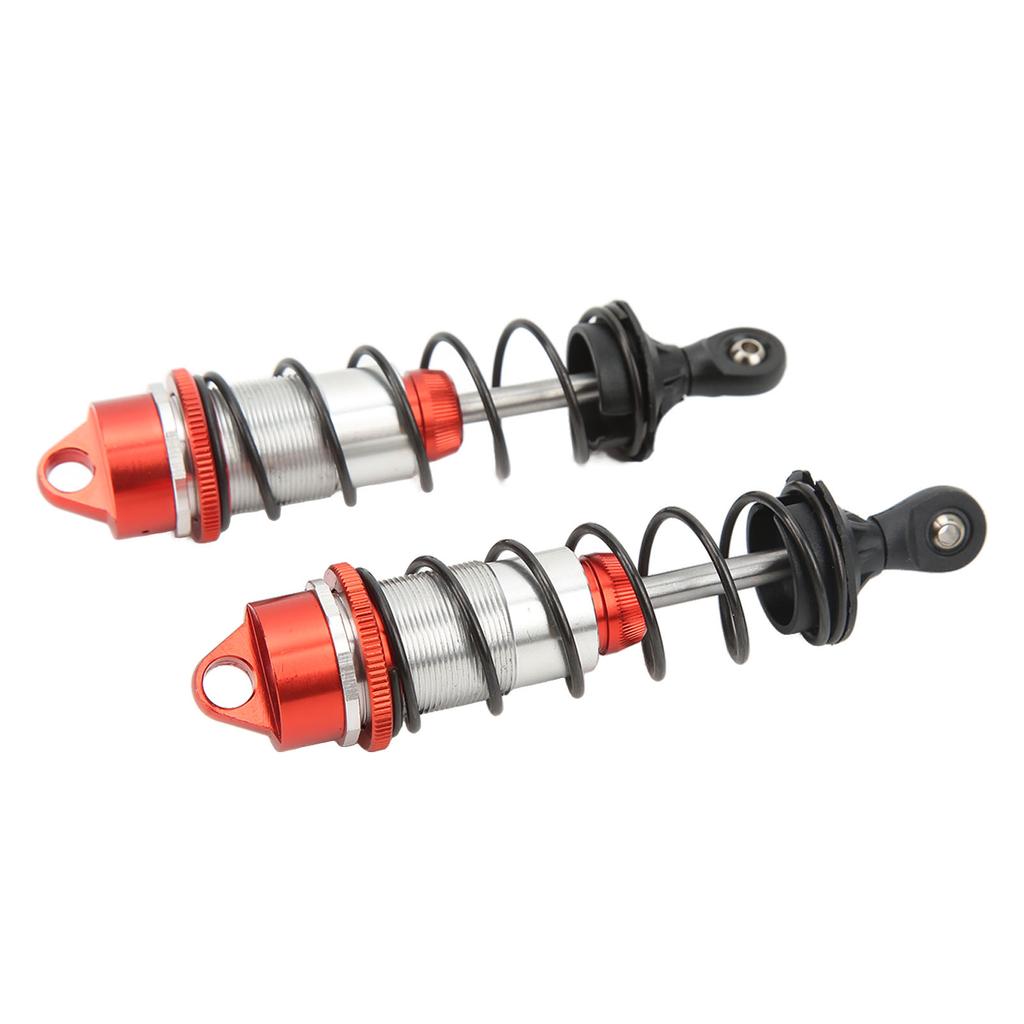 2Pcs RC Car Shock Absorber Aluminum Alloy Balancing Drive High Elasticity RC Front Shock Damper for ARRMA 1 7 1 8 Red