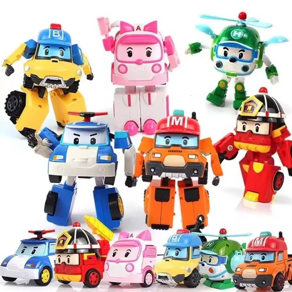 NEW Cartoon Action Figures Transformation Anime Hand Deformation Car Model Airplane Gift Toys Robots For