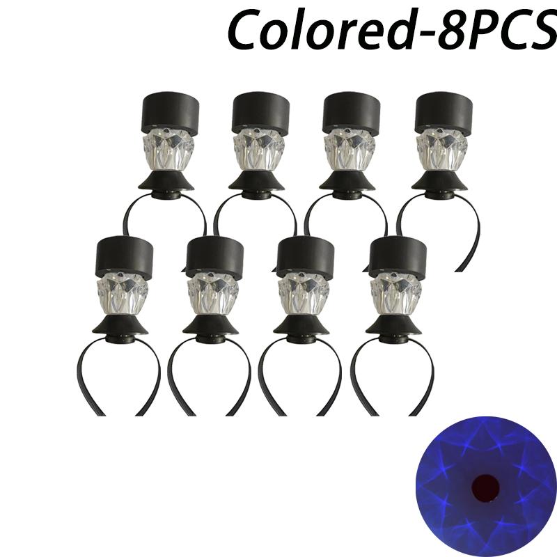 20 Stück Lampe Solar Poollicht Rahmen auf dem Boden für Schwimmbad Außenpool Zaun Dekorative Accessoires Wasserdicht LED