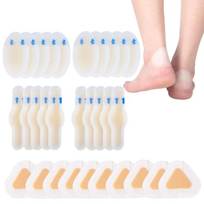 30 Stück Hydrogel-Blasenpflaster für Füße und Hände, dünn, wasserdicht, versiegelt, Blasenpflaster, Blasenpflege, Schutz für Wunden