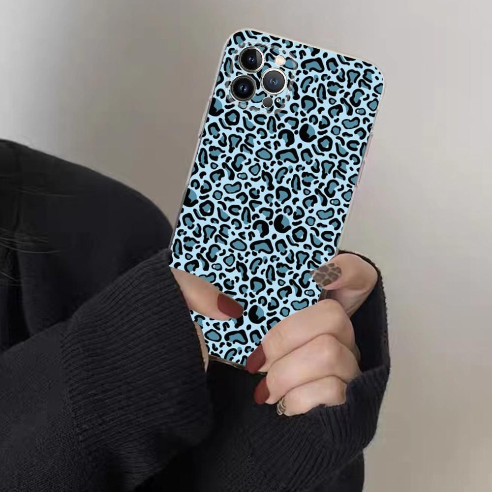 Leopardenmuster Handyhülle für iPhone 15 8 7 6 6S Plus X SE 2020 XR XS 14 11 12 13 Mini Pro Max Handyhülle