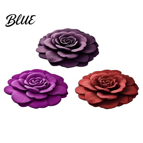 Anti-slip Floral Rug Soft Touch Design Anti-Slip 3D Flower Floor Mat Bottom Door Carpet