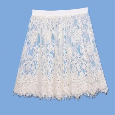 Plus Size Versatile Lace Hoodie Base Layer Mini Skirt with Butt Covering Hem
