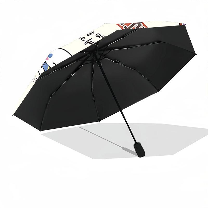 1pc Sanrio Characters Sports Fun Collection: Automatic Opening/Closing Umbrella with Portable Folding Design, 8-Bone Iron Frame, Outdoor, Perfect Gift