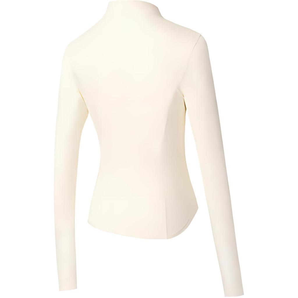 Anta Training Series Solid Color Zipper Stand Collar Comfortable Breathable Versatile Long Sleeve Sun Protection Top Women tops 962537711-6