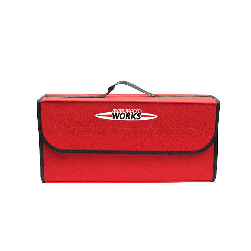 Car Storage Box Auto Trunk Foldable Soft Felt Organizer Bag For MINI JCW Cabrio Cooper Countryman Aceman Clubman Coupe Hub Cap