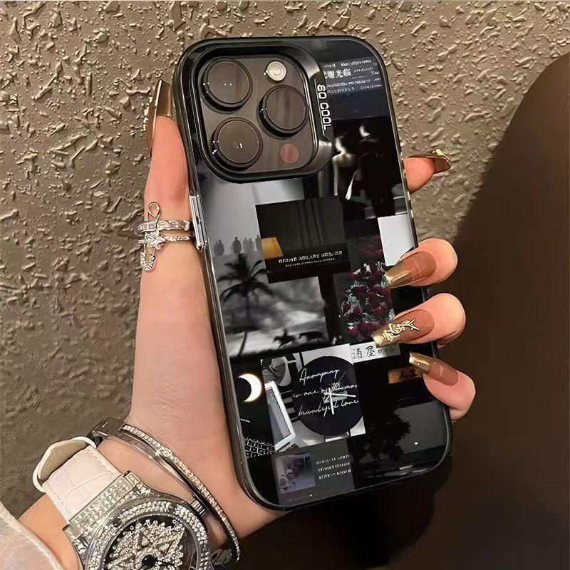 Life fragments apply to Apple 15promax mobile phone case iPhone14pro trend 13/12/xs anti-drop hard