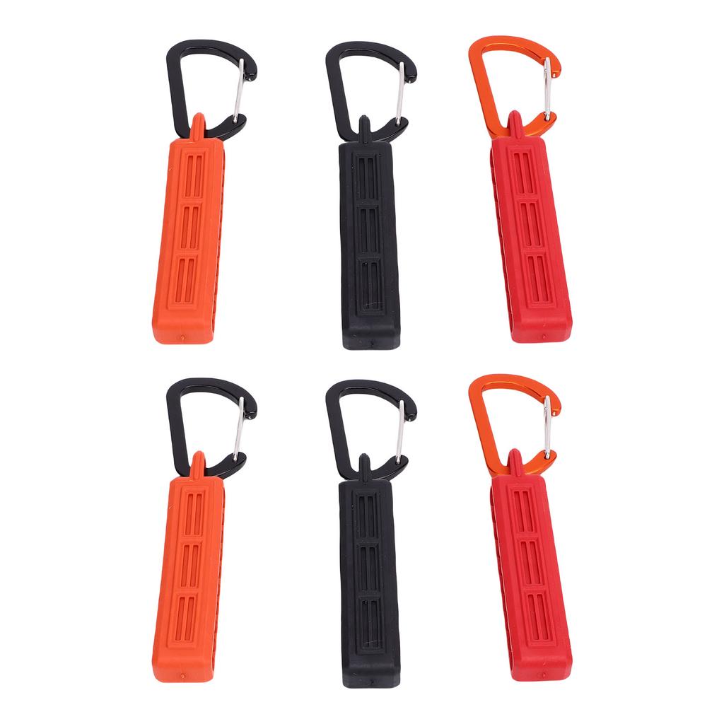 6 Pcs 10 Hole Bit Holder 1 4 Inch Shank Screwdriver Drill Bit Storage Organizer with Clip Hook