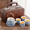Shangqi Floral Ruyao Portable Gongfu Tea Set