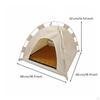 Cat Tent Semi-enclosed Pet Bed Hideout Foldable House for Cozy