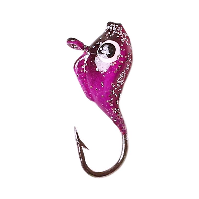 10-Color Dolphin-Lead Micro-Lure 1.6g Fishing Hook, Soft Bait Ice Fishing Hook