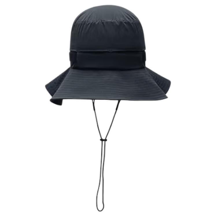 Anta Outdoor Series Letter Logo Print Fisherman Hat Unisex Hats Dark-Gray Blue 192526281-1