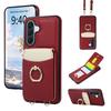 Umhängetasche Geldbörse Kartenhalter Ring Handyhülle für Samsung Galaxy A57 A37 A17 A07 A56 A36 A16 A55 A35 A15 A54 A14 Lederhülle