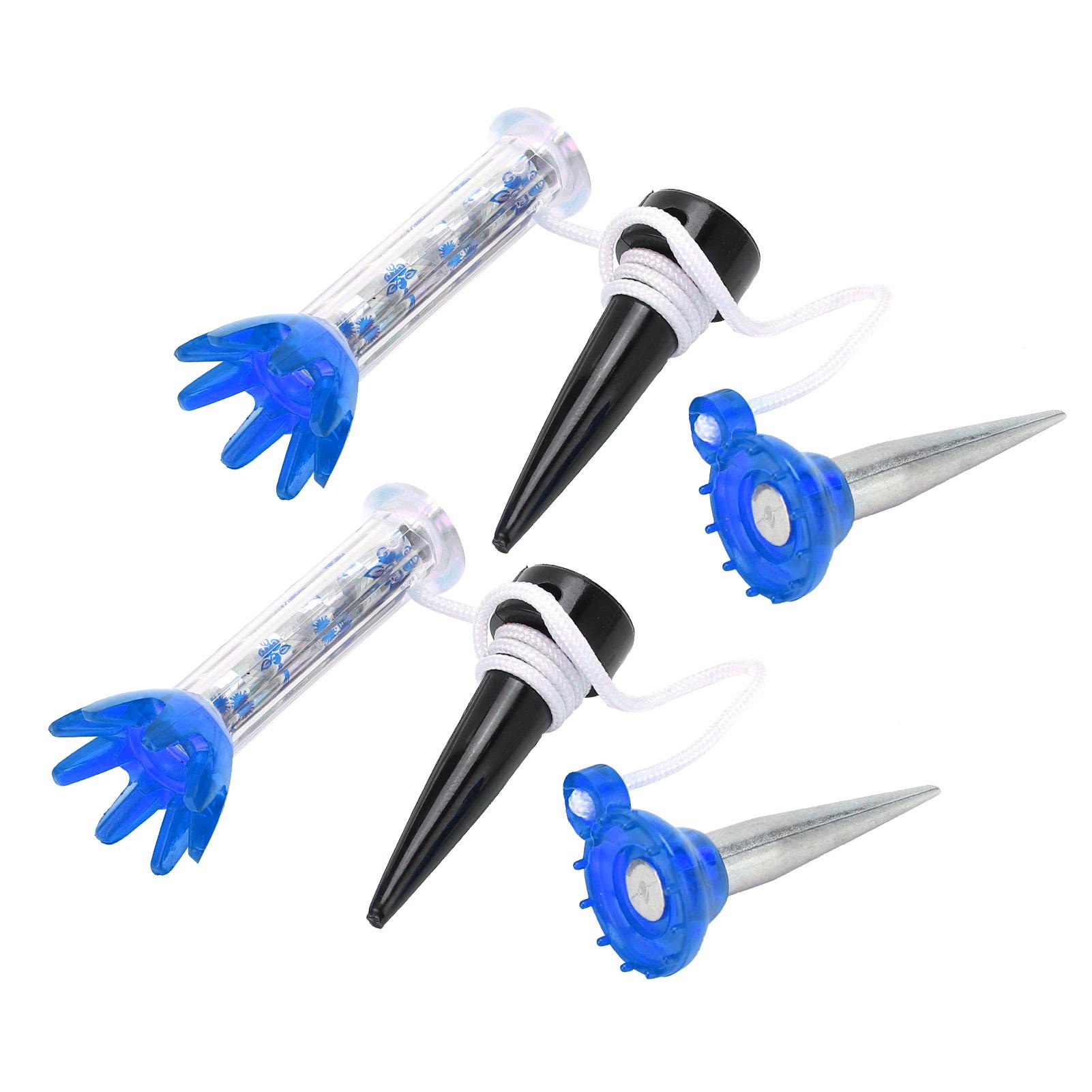 

Набор из 2 магнитных гольф-ти, небьющиеся пластиковые ти для гольф-мячей, гвоздики, магнитный держатель, синий