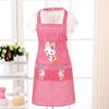 Cartoon Kitchen Cooking Apron Rabbit Sleeveless Double Pocket Household Cleaning Aprons for Adults Women Lady Cloth Protect