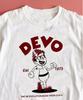 Rare Devo Band Reprint Cotton Short Sleeve White All Size Unisex T-Shirt