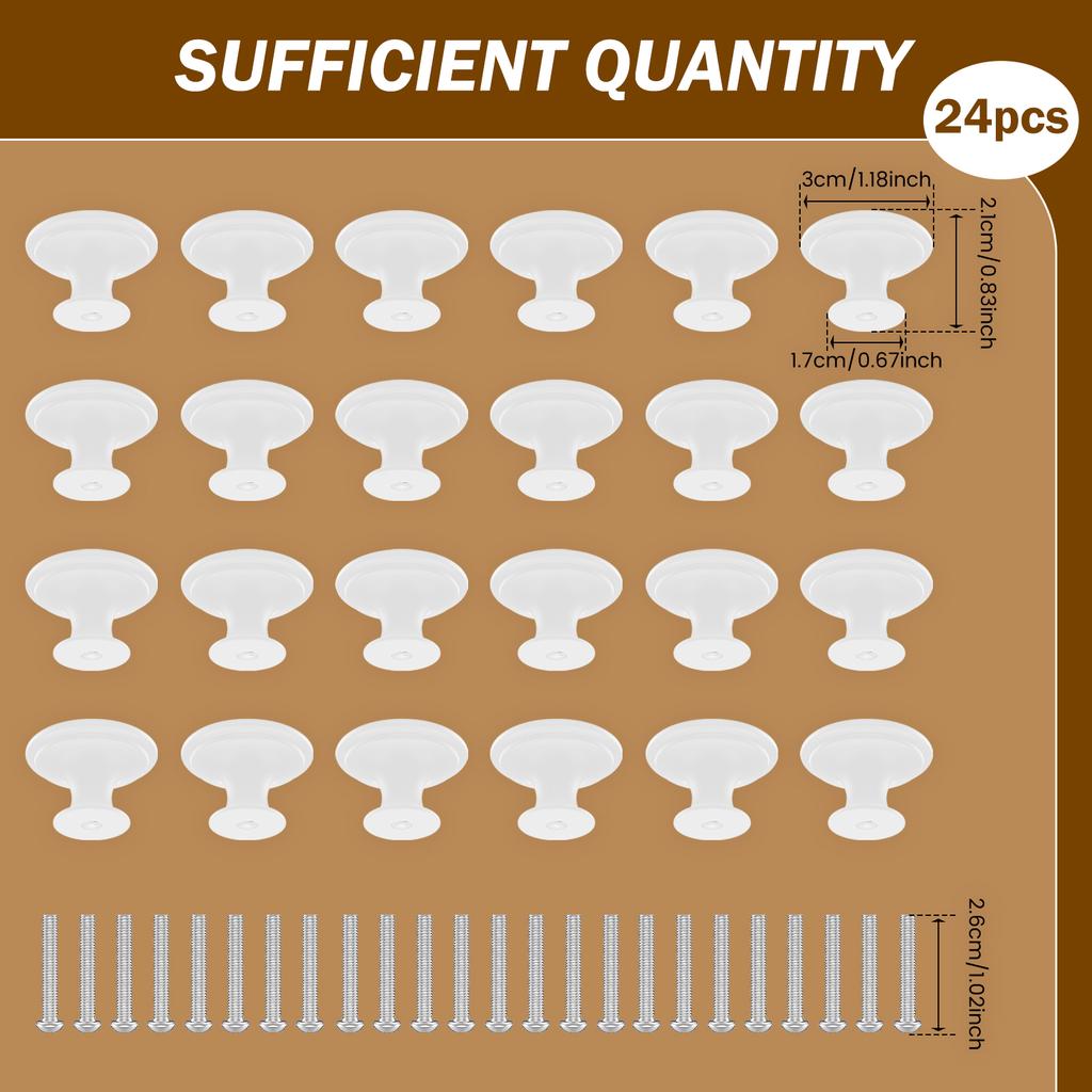 Single Grain Small Handle Kit Round Drawer Dresser Pulling Cabinet Door Handle for Home Use Cabinet Door Handle Kit