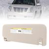 Gray Sun Visor with Vanity Mirror for Cadillac Escalade EXT 2500 XL 2500 and 1500 XL 1500 Left OE Part 22850306 2500HD, 3500HD, (2007-2013)