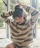 Aueonoseuteljia Mellow Multi Stripe Knit_Beige(Oc25-Kn13)