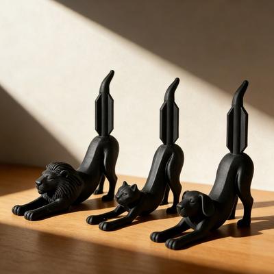 Convenient Dog Lion Cat Toilet Paper Holder 3D Printing Funny Paper Towel Ornament Creative Tissue Holder Kitchen Home Decor