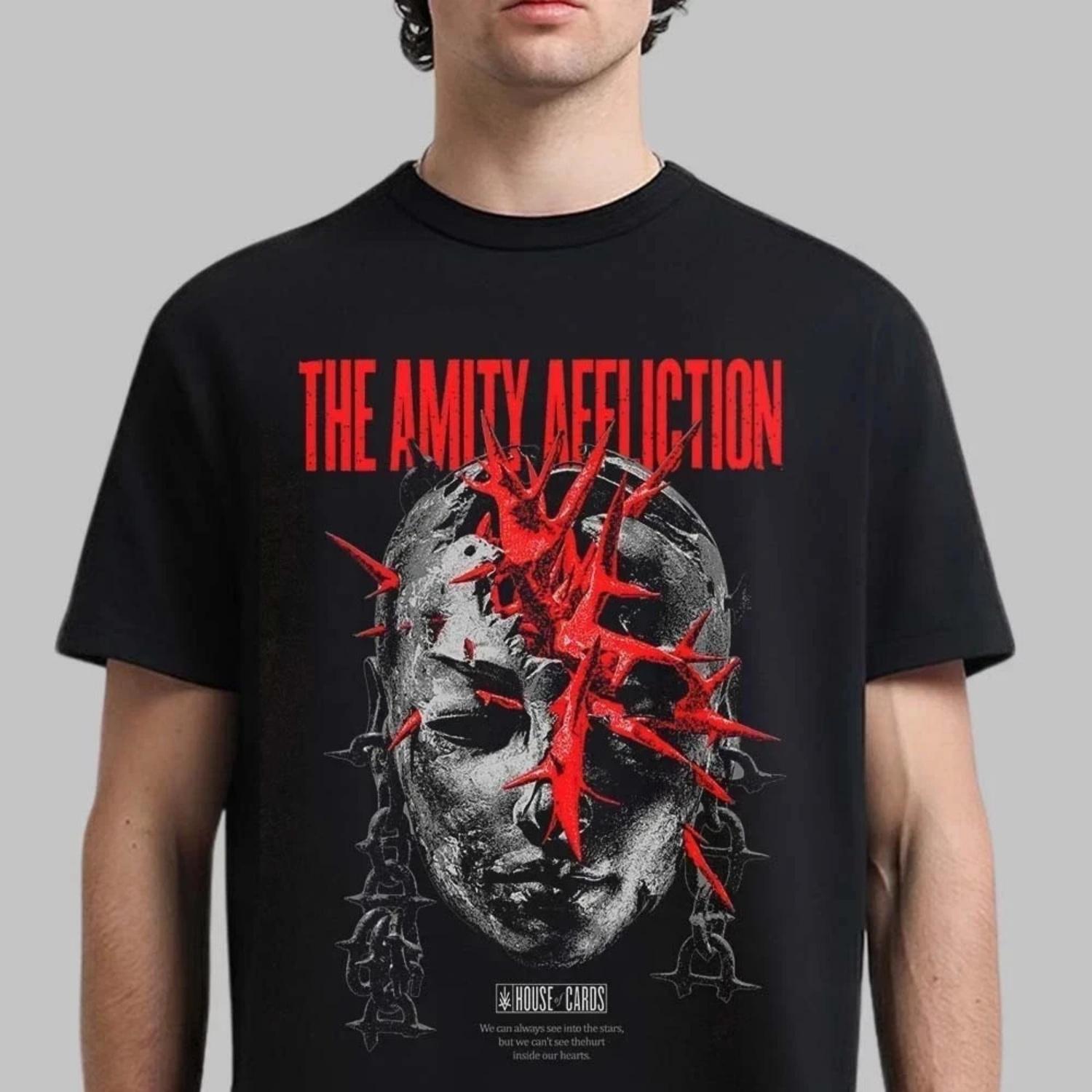 

Amity Affection House of Cards Album T-shirt, Daily Outdoor Retro Men s and Women s T-shirt, Fan Commemorative Printed T-shirt S чёрный