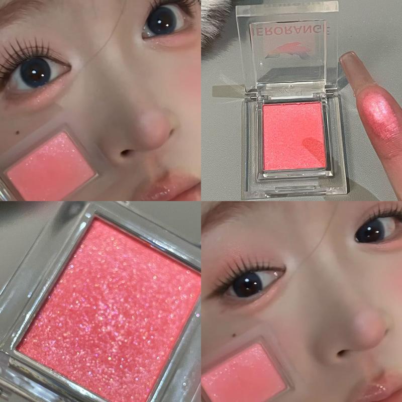 Mini Matte Eyeshadow Peach Pink Blush Nude Brown Face Contour Waterproof Long Lasting Glitter Matte Eyeshadow Primer Base Makeup