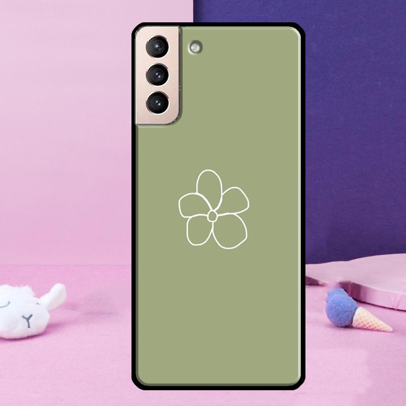 green aesthetic Phone Case For Samsung Galaxy S25 Ultra S23 S20 S21 S22 S24 FE S9 S10 Plus S24 Ultra Cover