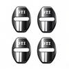 Lijk1 4Pcs Metal Car Door Lock Cover Protective Buckle Cover Sticker Tire Valve For VW GTI Polo Golf MK6 Passat Tiguan Arteon Jetta CC