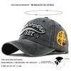 Men Letter Embroidered Wash Baseball Cap Vintage Hat Outdoor Adjustable Sunscreen Leisure Hat Spring Autumn Travel Tourism Beach Vacation