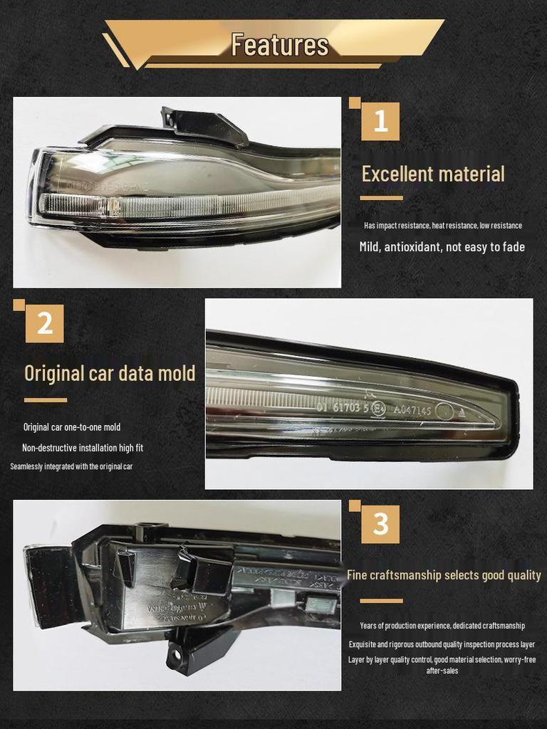W205/W213/W222/GLC253 Side Turn Signal Rearview Mirror Light for GL VITO