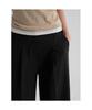 8SECONDS July Daily Single-Pleat Wide Slacks (Short) Black