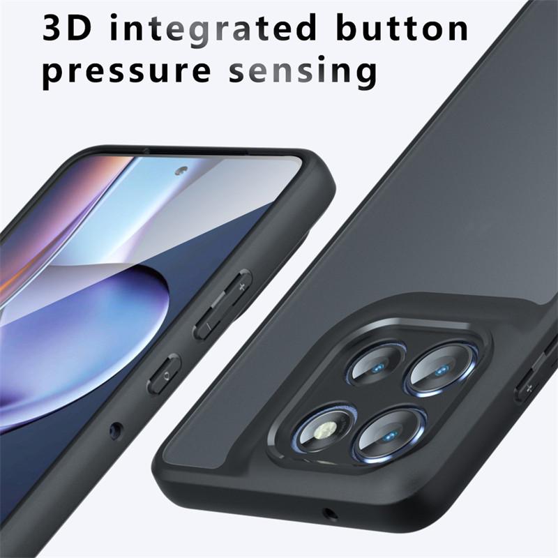 Pro Motorola Moto G86 Pouzdro Moto G86 Power Kryt Měkký TPU Rám PC Matný Odolný Nárazník Ochranné Pouzdro na Telefon Na Moto G86 Funda