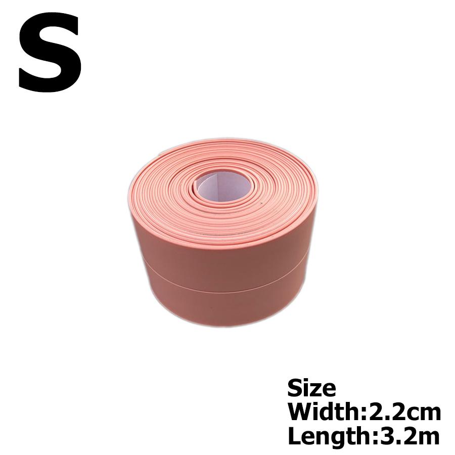 6Colors Bathroom Anti-mold Tape 3.2m 2 Sizes Available Kitchen Waterproof Sealing Tape Bathroom Toilet Wall Corner Line Tape