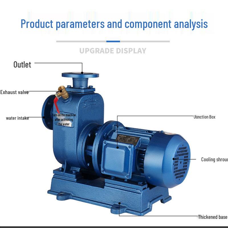 ZX Horizontal Large Flow Non-Clogging Centrifugal Sewage Pump with Direct Connection & ZW Self-Priming Feature