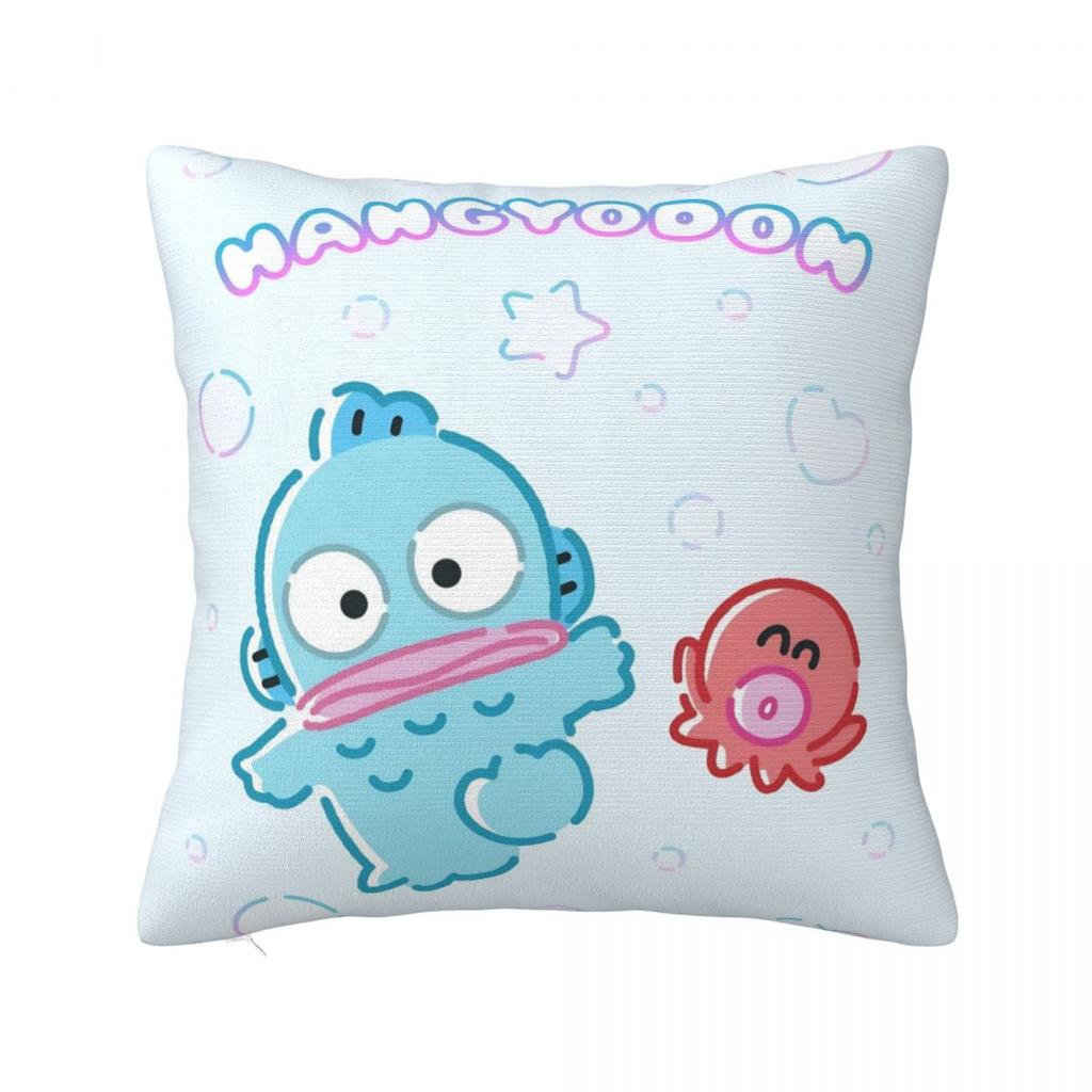 Hangyodon Cartoon Pillowcase Double-sided Printing Polyester Cushion Cover Decorative Pillow Case Cover Home Square 18''