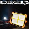 Solar Portable Camping Light With SOS Warning Light Type-C Rechargeable Stepless Dimming Outdoor Lamp Pathway Security Spotlight