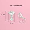 S999 Sterling Silver Auspicious Clouds Fu Pendant with Golden Wheel Beads for DIY Bracelet - Silver Jewelry Accessories