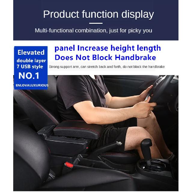 For MG MG3 MG 3 Armrest Box For MG MG3 2025 Car Armrest Box Center Storage Box Interior Retrofit Car Accessories