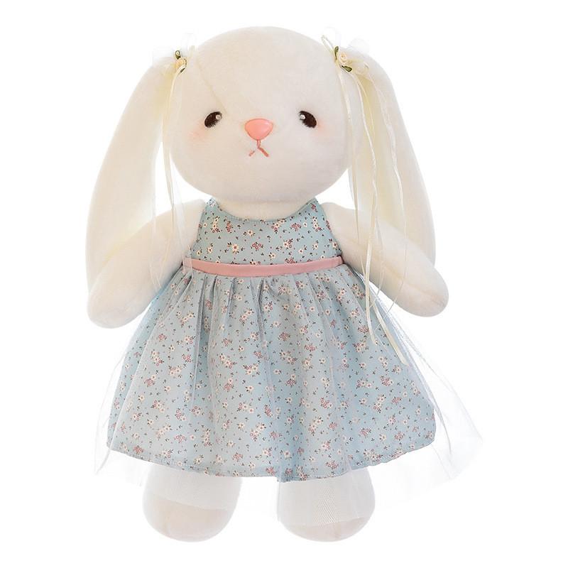 Chinese Style Bunny Plush Toy With Soft Short Pile Fabric For Children And Collectors